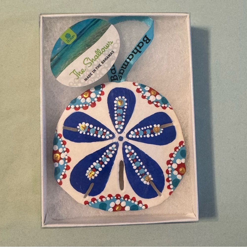 Hand painted Sand dollar ornament